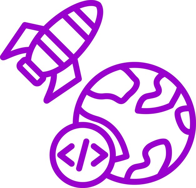 Vector Design Accelerator Program Icon Style
