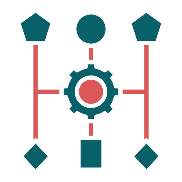 Vector Design Algorithm Icon Style
