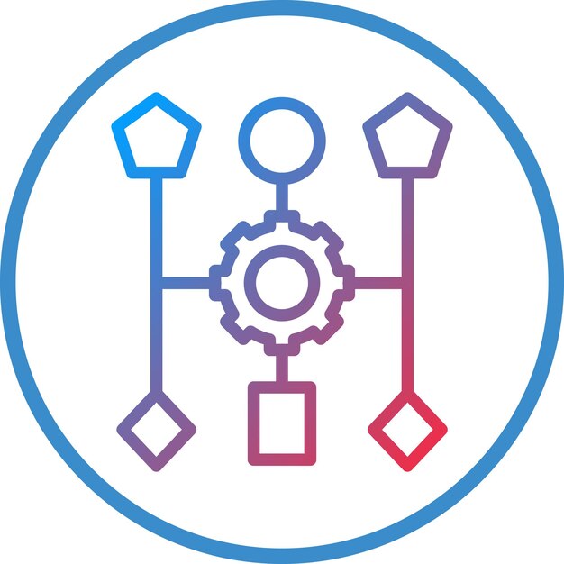vector design algorithm icon style