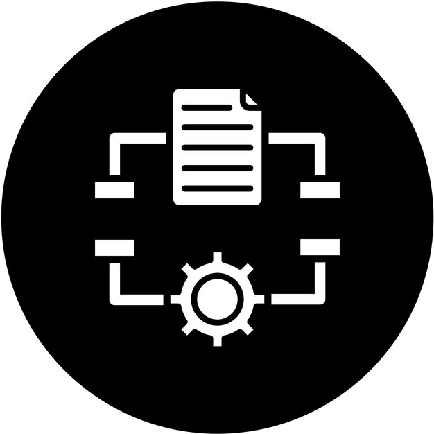 Vector Design Algorithm Icon Style