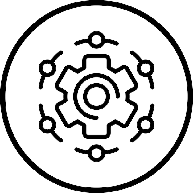 Vector Design Automation Icon Style