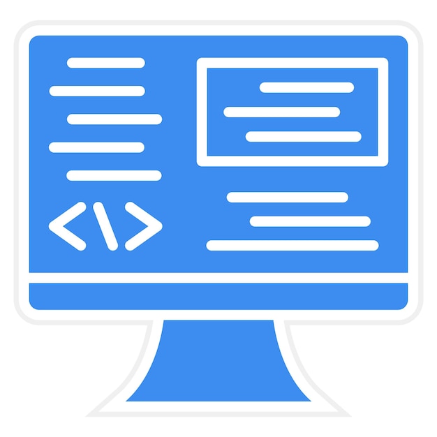 Vector Design Backend Development Icon Style
