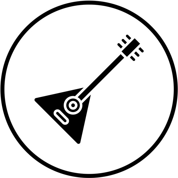 Vector Design Balalaika Icon Style