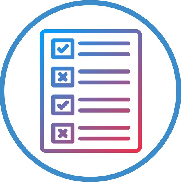 Vector Design Ballot Paper Icon Style
