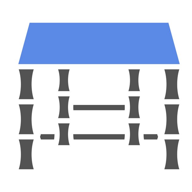 Vector Design Bamboo Table Icon Style