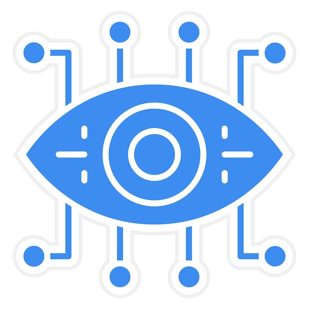 vector design bionic eye icon style