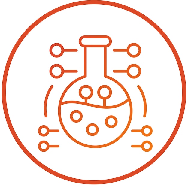 Vector Design Biotech Icon Style