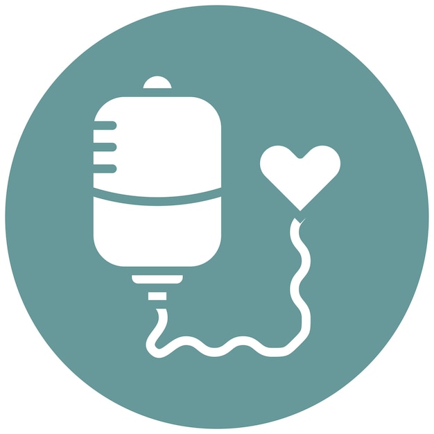 Vector Design Blood Transfusion Bag Icon Style