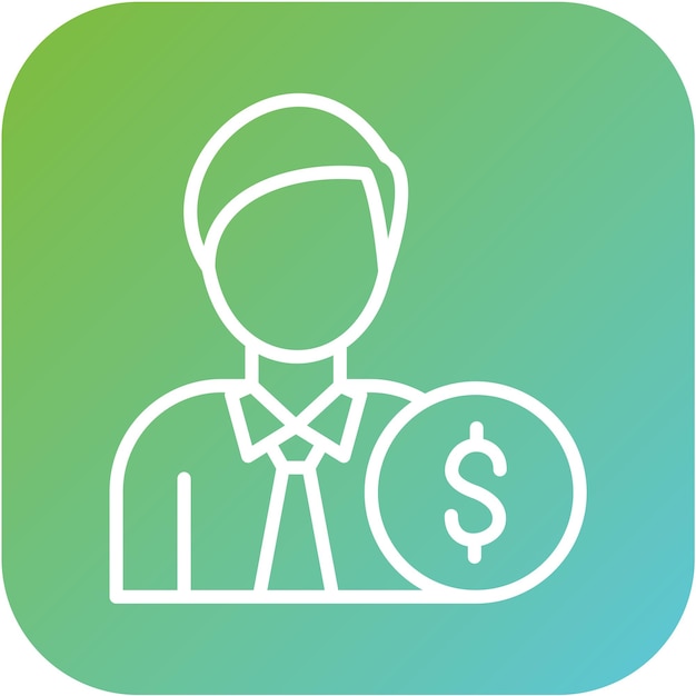 Vector Design Broker Icon Style
