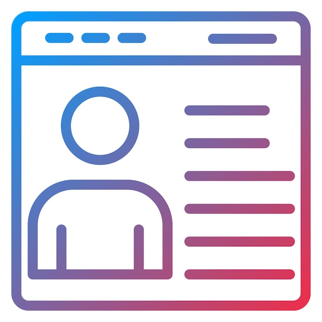 Vector Design Buyer Persona Icon Style