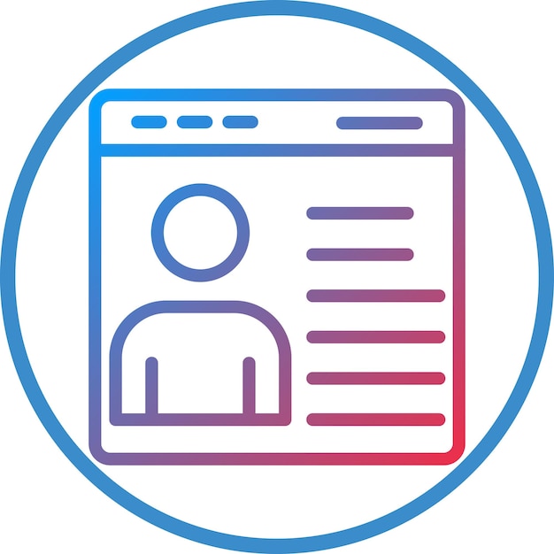 Vector Design Buyer Persona Icon Style