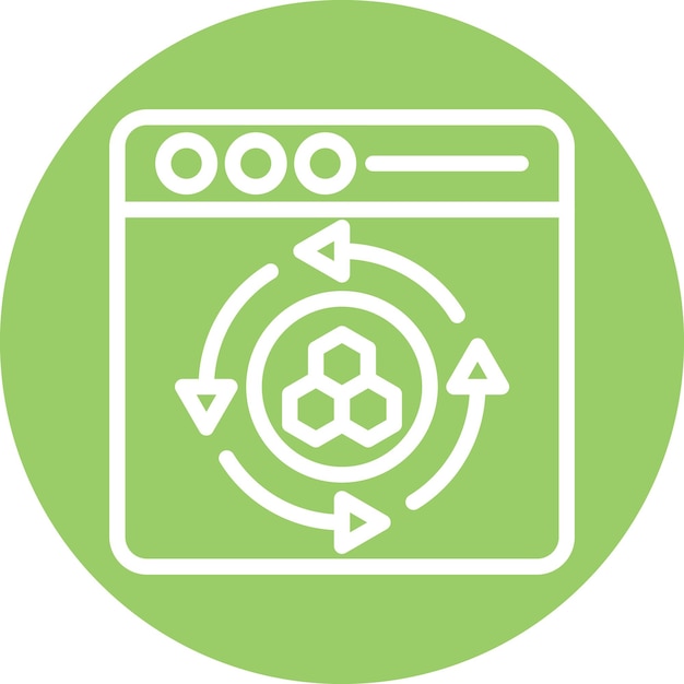 Vector Design Cell Reprogramming Icon Style
