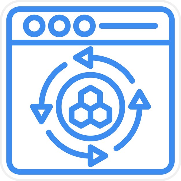 Vector Design Cell Reprogramming Icon Style