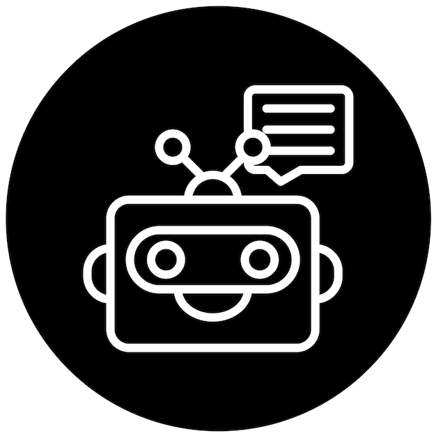 Vector Design Chatbot Icon Style