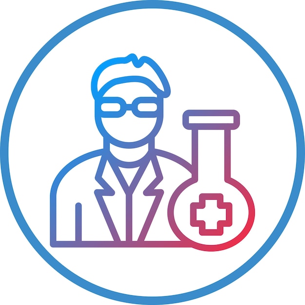 Vector Design Chemist Icon Style