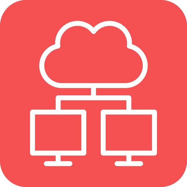 Vector Design Cloud computing Icon Style