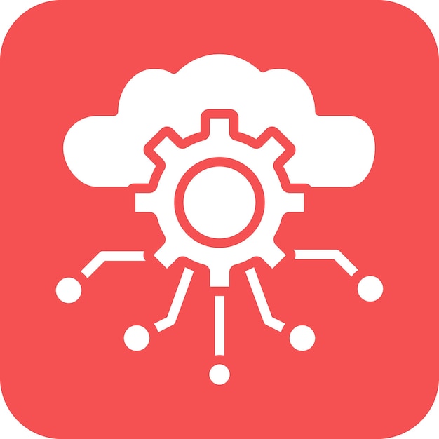 vector design cloud computing icon style