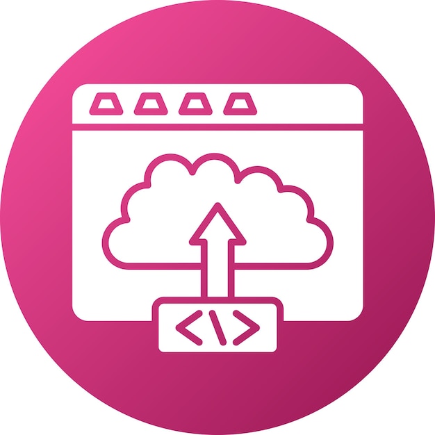 vector design code deployment icon style