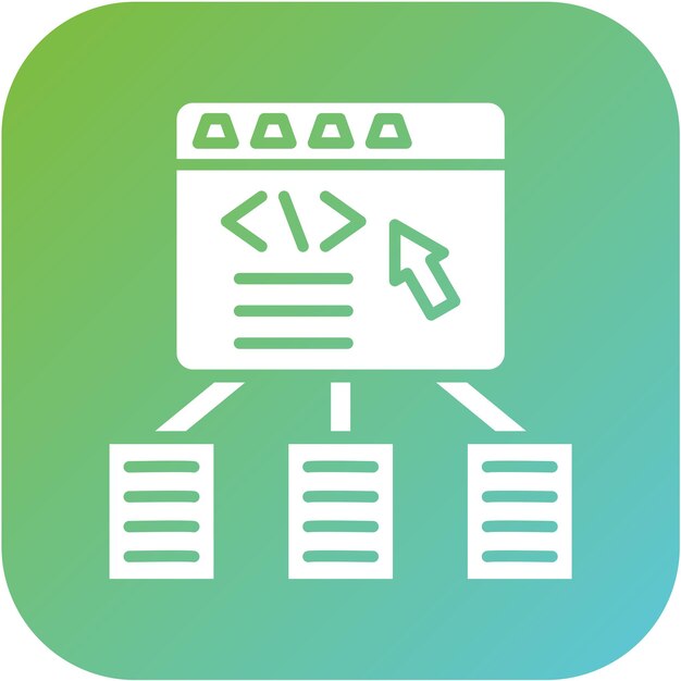 Vector Design Code Framework Icon Style