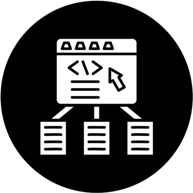 vector design code framework icon style