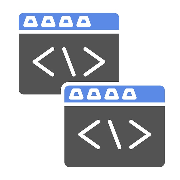 vector design code refactoring icon style