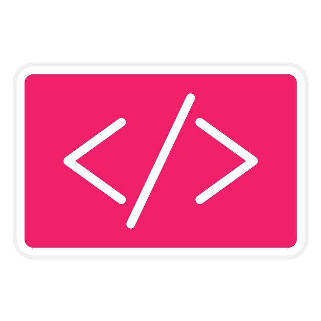 Vector Design Coding Education Icon Style