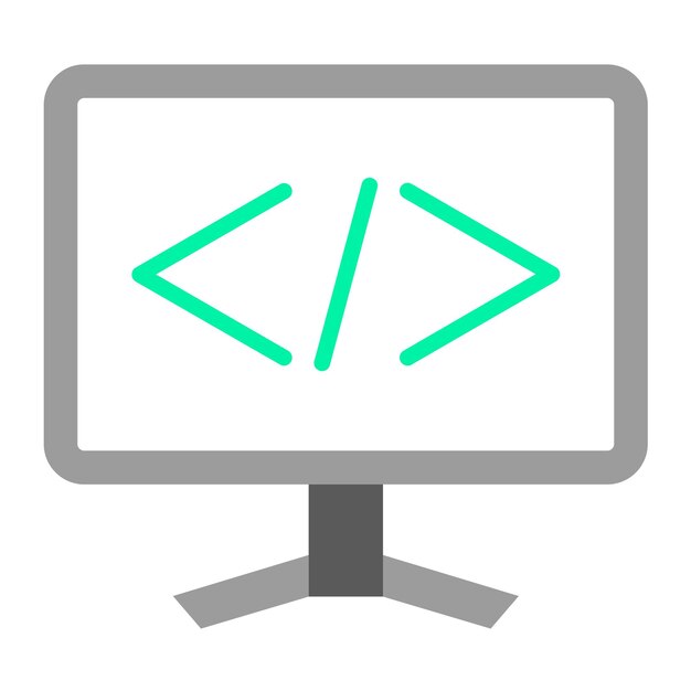 vector design coding icon style