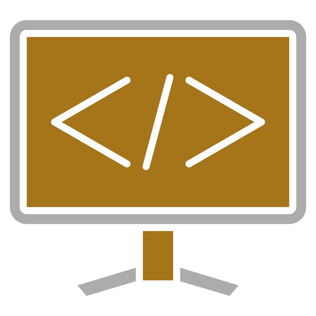 vector design coding icon style