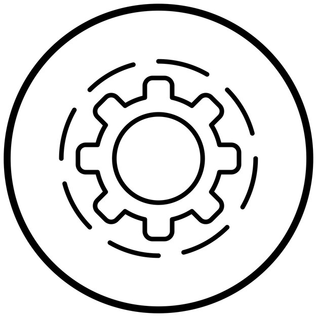 Vector Design Cogwheel Icon Style