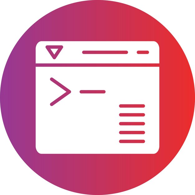 Vector Design Command Glyph Circle Gradientsvg Style