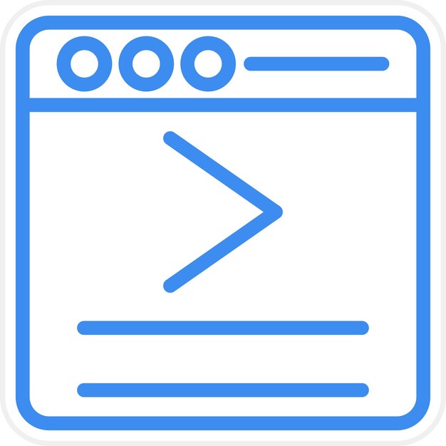 vector design console command line stickersvg style
