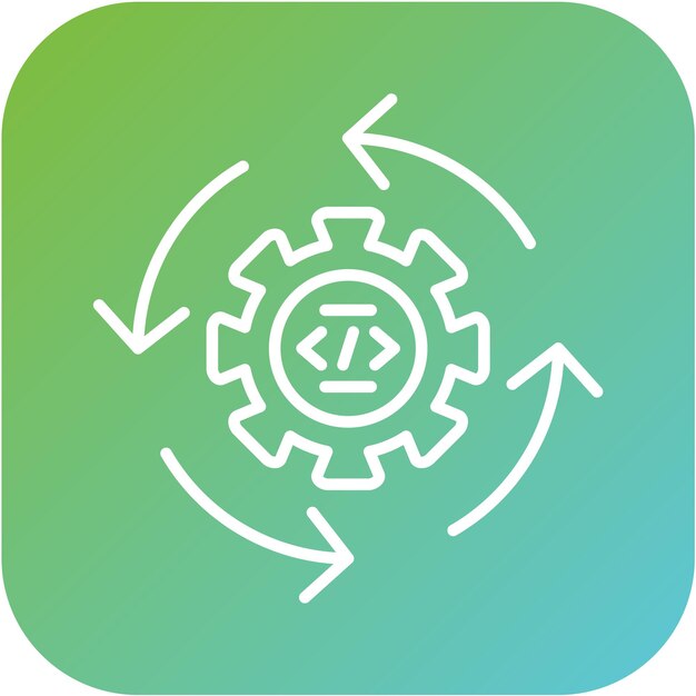 vector design continuous integration icon style