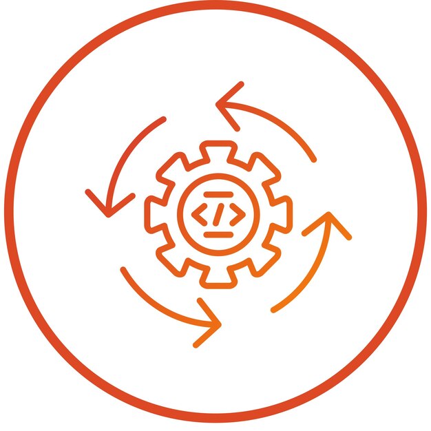 vector design continuous integration icon style