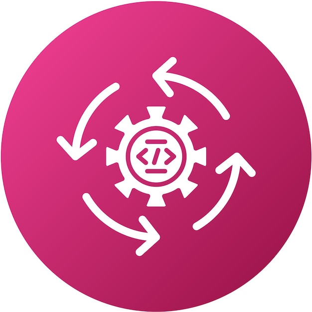 vector design continuous integration icon style