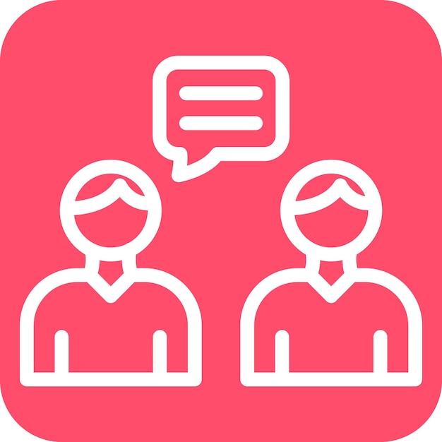 Vector Design Conversation Icon Style