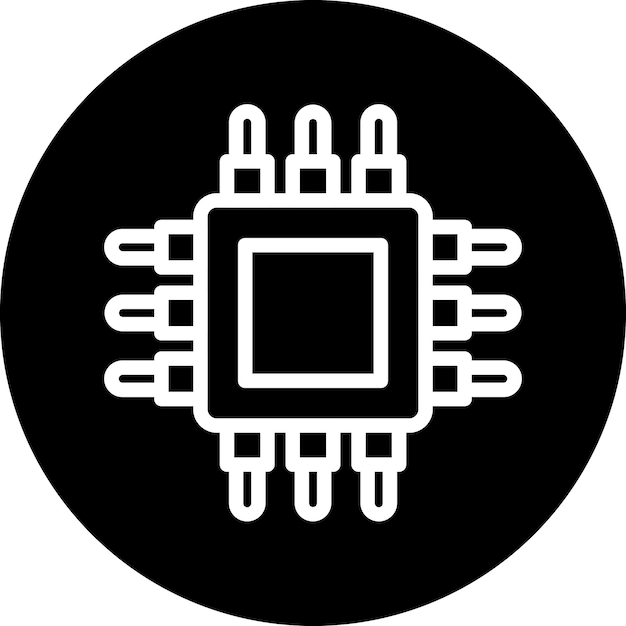 Vector Design Cpu Icon Style