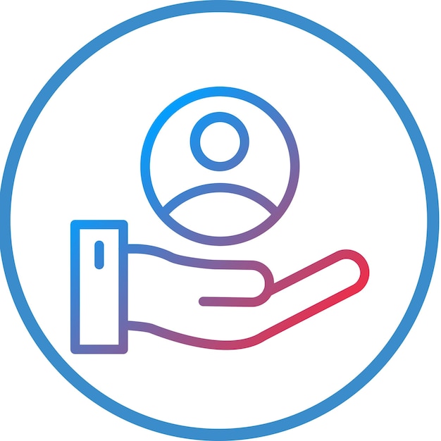 Vector Design Customer Retention Rate Icon Style