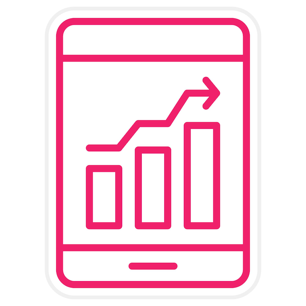 vector design data analytics icon style