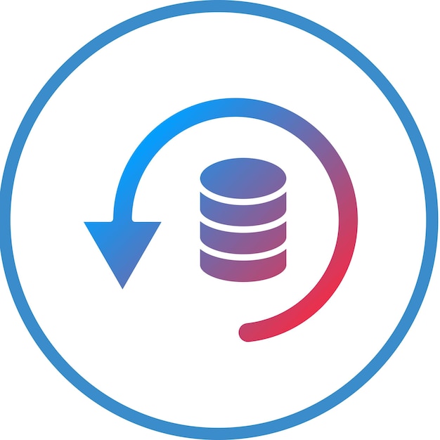 Vector Design Data Backup Icon Style