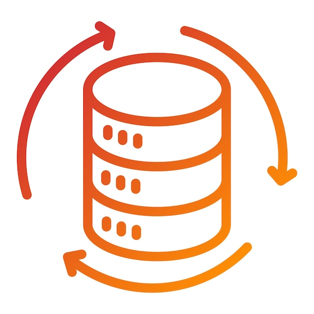 Vector Design Data Backup Icon Style