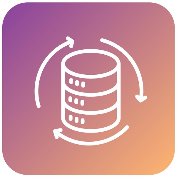 Vector Design Data Backup Icon Style