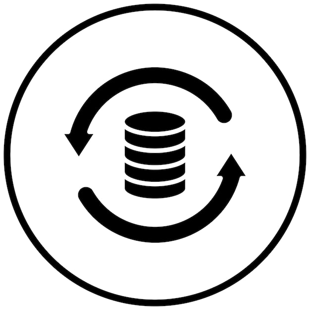 Vector Design Data Backup Icon Style