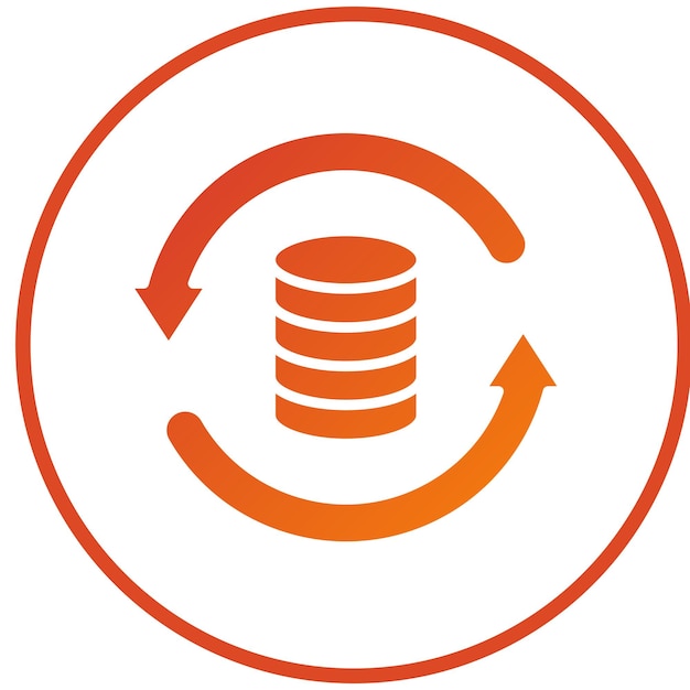 Vector Design Data Backup Icon Style