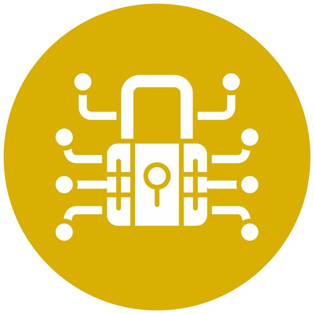 vector design data encryption icon style