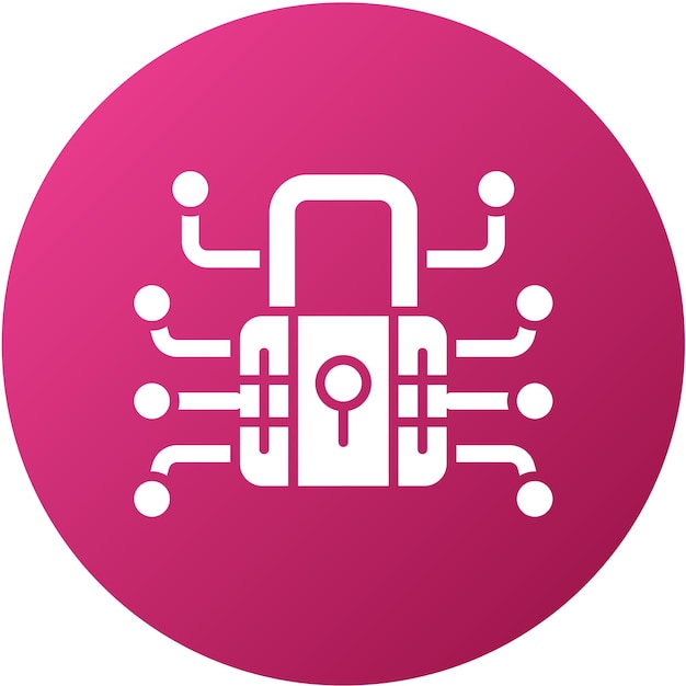 vector design data encryption icon style