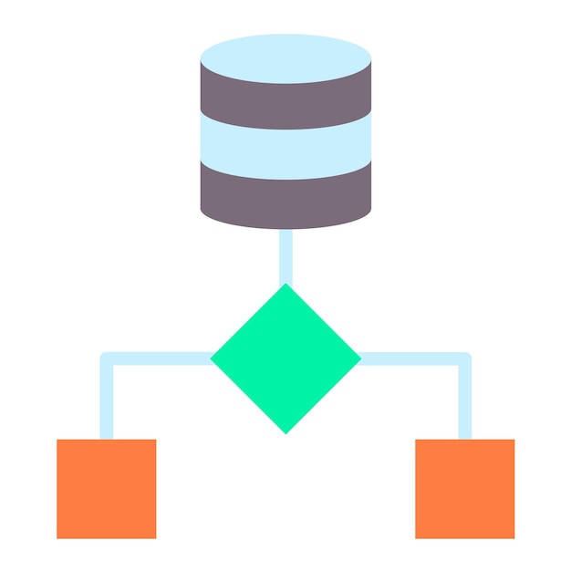 Vector Design Data Flow Icon Style