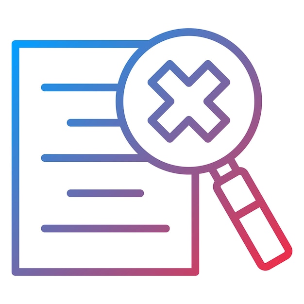 Vector Design Data Infringement Icon Style