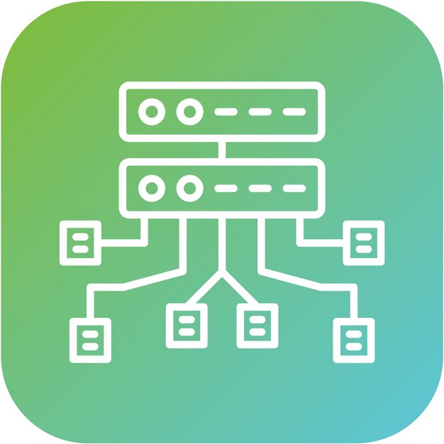 vector design data structure icon style