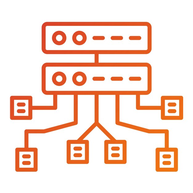 vector design data structure icon style