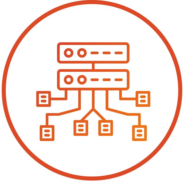 vector design data structure icon style